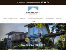 Tablet Screenshot of paramountoregon.com